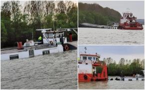 Navă românească, aproape să se scufunde în portul Reni din Ucraina. Barja a fost lovită de o ambarcațiune care transporta animale