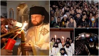 "Veniți de luați lumină!" Învierea Domnului, sărbătorită de mii de credincioși în bisericile din toată țara