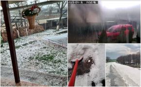 "S-a ales praful, oameni buni, de toate!" Vremea rea a făcut prăpăd în mai multe județe, în prima zi de Paște. Ploile și grindina au măturat totul