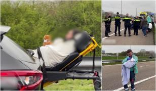 O femeie a născut în mijlocul autostrăzii în Olanda. Poliţiştii, în lacrimi după ce i-au oferit ajutorul