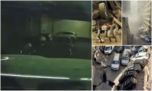 O cameră de bord a filmat momentul în care se surpă tavanul parcării din New York. Clădirea cu 4 etaje s-a prăbușit din senin, ucigând un muncitor
