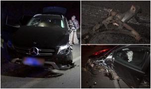 "A intrat frontal în el, că e drogat şi băut la volan". Una dintre mașini a sunat singură la 112, după un accident cumplit în Bistrița