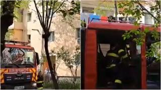 Un apartament din Satu Mare s-a făcut scrum, după ce a fost curprins de flăcări. Opt persoane, evacuate de pompieri