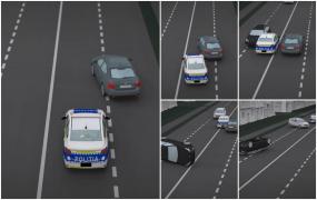 ANIMAŢIE. Poliţiştii clujeni şi-au pierdut unul din cele trei BMW-uri noi, în accident. Doar câţiva agenţi au dreptul de a le conduce