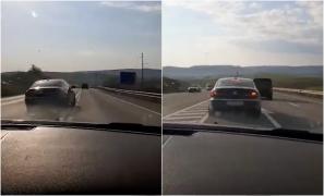 "Bă, ești prost, mă?". Polițist din Huedin, filmat în timp ce conduce ca un "sălbatic" pe o șosea din Cluj. A șicanat șoferii din trafic și a intrat pe contrasens