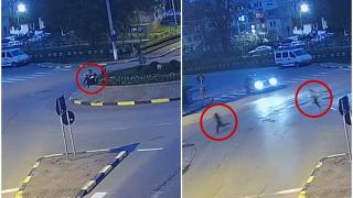 Doi adolescenţi din Tecuci, filmaţi când fură lalele dintr-un giratoriu, ca să-şi impresioneze iubitele de pe margine