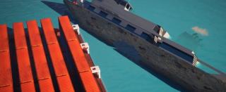 ANIMAŢIE. Filmul accidentului naval din Portul Constanţa. O navă din Cehia s-a scufundat: toţi cei 5 membri ai echipajului au fost salvaţi