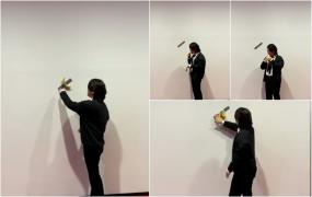 "I-a fost foame". Un student a mâncat o banană care făcea parte dintr-o expoziție de artă, în Seul. Piesa de rezistenţă a fost înlocuită cu un nou fruct