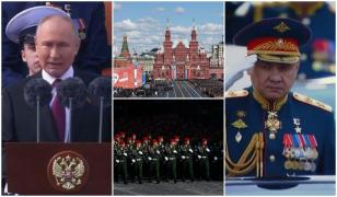 VIDEO Momentele cheie de la parada de Ziua Victoriei din Moscova. Evenimentul a fost mult scurtat din cauza temerilor de securitate