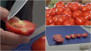 Indiciile prin care îţi dai seama dacă o roşie a crescut natural sau a fost tratată cu chimicale