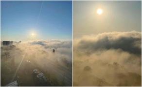 Dunărea a dat în ''clocot'' la Galaţi. Imagini cu fenomenul pe cât de rar, pe atât de spectaculos