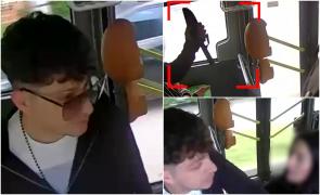 Bătaie pentru o fată într-un autobuz din Iaşi. Un tânăr l-a lovit pe celălalt cu pumnii în faţă, provocându-i fractură nazală, apoi a scos cuţitul