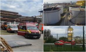 Accident grav de muncă la Rafinăria Petromidia. Bărbat mort şi femeie în stare gravă, după ce au căzut într-un bazin cu azot, adânc de 15 metri