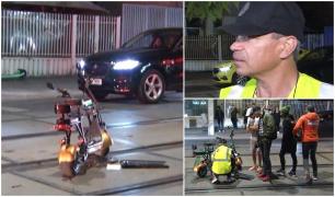 "Că a consumat, că nu a consumat, știu eu...". Tânără ruptă de beată, lovită pe trecere în timp ce traversa strada pe moped, în București