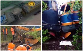ANIMAŢIE. Mecanicii ambelor locomotive care s-au ciocnit în Giurgiu erau beţi. Unul dintre ei ar fi adormit şi a trecut pe roşu