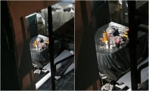 Pian de peste 35.000 de euro, folosit ca masă de muncitorii care reabilitează teatrul din Târgu Jiu. Reacţia lor când şi-au dat seama de "comoara" de sub nailon