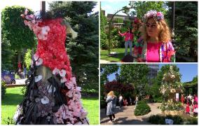 Creaţii spectaculoase cu parfum de bujor. Florile au colorat Bucureştiul şi Timişoara şi au adus la viaţă un tărâm de poveste