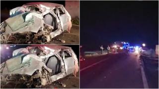 A condus cu vizeză spre moarte. Șofer mort pe loc, în mașina făcută zob: a intrat pe contrasens, a lovit alt vehicul, apoi s-a răsturnat într-un canal, în Constanța