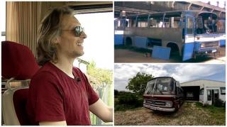 Românul care a recondiţionat un simbol al luxului din anii 1970. A cumpărat autobuzul Mercedes cu 1.500 de euro, dintr-un parc de vechituri