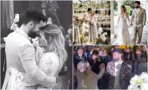 Gina Pistol şi Smiley s-au ţinut strâns în braţe în timpul dansului mirilor. Imagini cu cel mai emoţionant moment de la nunta de basm