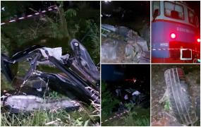 Filmul teribilului accident din Teleorman, în care o șoferiță de 19 ani și-a condus prietena spre moarte. Alți trei tineri au ajuns la spital în stare gravă
