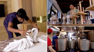 A angajat 30 de muncitori din Sri Lanka şi Nepal, care i-au ţinut afacerea în viaţă. După câteva luni le-a oferit alte salarii