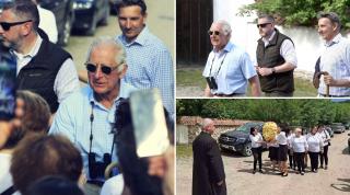 Regele Charles i-a fermecat pe oamenii veniți să-l vadă, în Valea Zălanului: "Te încălzeşte la suflet, zici că e de-al nostru"