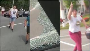 "Bă! Uită-te cum dă cu bâta!" Microbuz atacat în traficul din Maramureș, sub privirile călătorilor îngroziți. Motivul agresiunii este halucinant