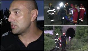 Lupta contra cronometru a pompierilor pentru salvarea tatălui şi fiului loviţi de tren, în Mehedinţi. Au fost căraţi cu tărgile prin ploaie până la ambulanţe