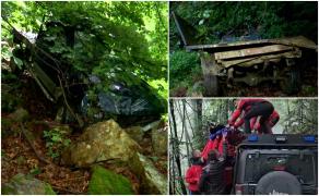 "Rudele erau în jurul lui. L-au scos din râpă". Șofer mort în Munţii Parâng, s-a prăbușit cu mașina în gol zeci de metri, într-o prăpastie