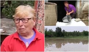 Ciclonul mediteranean mută ploile spre estul ţării. În vest şi sud, inundaţiile au făcut prăpăd: "Am stat prinsă de gard să nu mă ia apa"