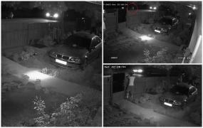 Impact fatal surprins de o cameră de supraveghere: Bărbat căzut pe carosabil, lovit în plin de o maşină, pe un drum din Iaşi. Omul nu a avut nicio şansă