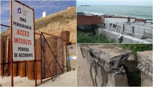 Pericol de prăbuşire pe faleza de la Costineşti. Primarul dă vina pe ultima lucrare de reparații. Când ar urma să înceapă reconsolidarea