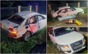 Filmul accidentului mortal din Frătăuții Vechi. Un tânăr a pierit pe loc şi o fetiţă de 4 ani este în stare gravă, după o şicanare în trafic