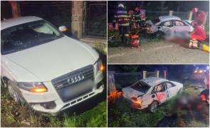 Imagini teribile la Frătăuții Vechi, în Suceava. Tânăr mort pe loc şi fetiţă de 5 ani în stare gravă, după ce s-au răsturnat cu maşina