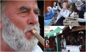Târgul de Sânziene de la Suceava. De la miniaturi din lemn, la căciuli şi curele, zeci de meşteri şi-au etalat produsele lucrate cu migală