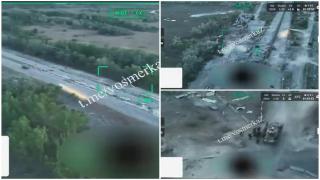 Filmare din dronă cu un atac furibund al ruşilor după ce ucrainenii au trecut Niprul şi au eliberat satul Dachi în Herson. Kievul a făcut progrese pe toate fronturile