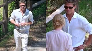 Brad Pitt pare să fi descoperit tinereţea fără bătrâneţe. Fanii de pe Coasta de Azur l-au comparat cu Benjamin Button