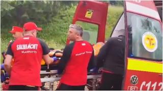 Bărbat de 42 de ani, rănit grav în timpul unei unei curse off-road, în Maramureș. A rămas prins între uşa mașinii şi un copac de pe marginea unei râpe