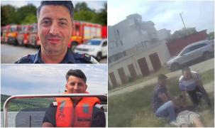Un pompier din Bârlad, erou după ce a prins un infractor. Bărbatul se întoarcea de la biserică şi a auzit sirenele Poliţiei: a sărit imediat să-şi ajute colegii