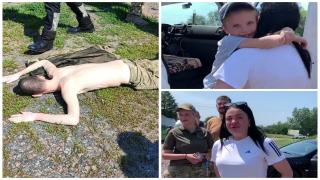 Un soldat ucrainean pupă pământul şi izbucneşte în plâns: A stat un an prizonier la ruşi. Alţi doi copii, eliberaţi de ruşi, s-au reunit cu mama lor după 17 luni