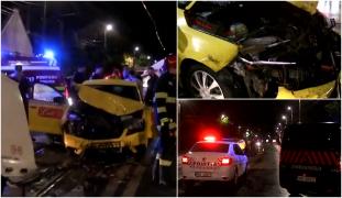 ''N-a pus nicio frână, nimic. A bubuit deodată.'' Un taximetrist beat, cu pasageri în maşină, a lovit 3 muncitori care lucrau la un macaz, în Iaşi