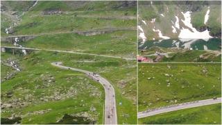 Transfăgărăşanul, închis pentru Turul Ciclist al Sibiului. Zeci de profesionişti şi amatori s-au întrecut pe cel mai spectaculos traseu din ţară