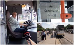 De ce nu merge aerul condiţionat în autobuzele şi tramvaiele STB. Reacţia unui şofer care are răcoare doar la el în cabină