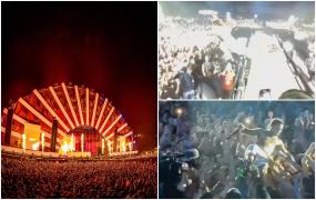 Neversea 2023, la final. Două persoane au fost accidentate după ce rapper-ul Lil Pump s-a aruncat de pe scenă