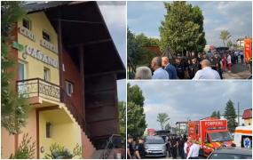 Azil privat din Vâlcea, cu lacătul pe poartă şi cu pacienţii închişi înăuntru, când autorităţile au venit să-i mute. Căminul fusese închis temporar de ANPC
