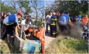 Bărbat de 51 de ani, salvat de pompieri, după ce a căzut într-o fântână adâncă de 10 metri, în Botoşani. Coborâse să salveze o pisică