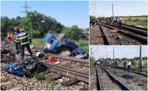 O familie înteagă a pierit spulberată de tren la Orbeni, în Bacău. Mama, tatăl și cele două fetițe au murit pe loc