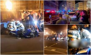 Tânăr motociclist mort pe loc, în centrul Timişoarei. Ar fi pierdut controlul într-o curbă, din cauza vitezei, și s-a izbit violent de o maşină parcată