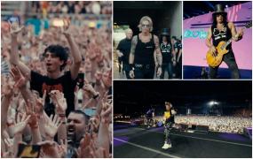 Trupa Guns'n Roses, încântată de fanii români. Imagini cu momentele memorabile din timpul concertului postate pe siteul grupului